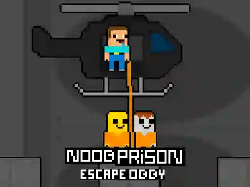 Jwèt Noob Prison Escape Obby sou entènèt
