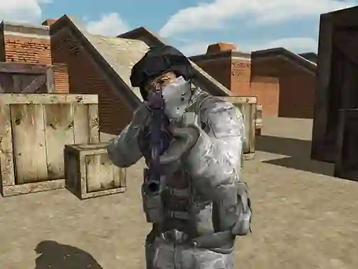 Jwèt Counter City Strike Commando Action sou entènèt