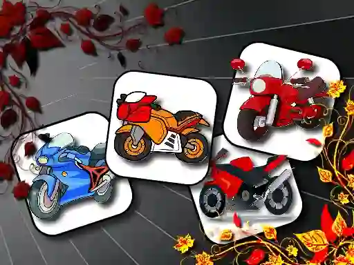 Jwèt Cartoon Motorbikes Memory sou entènèt