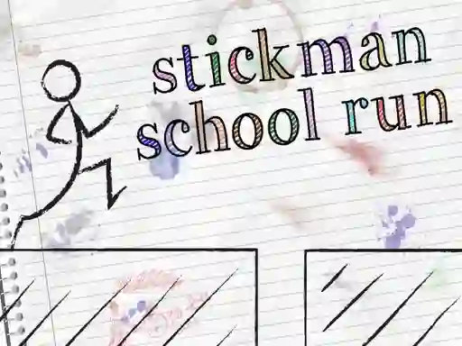 Jwèt Stickman School Run sou entènèt