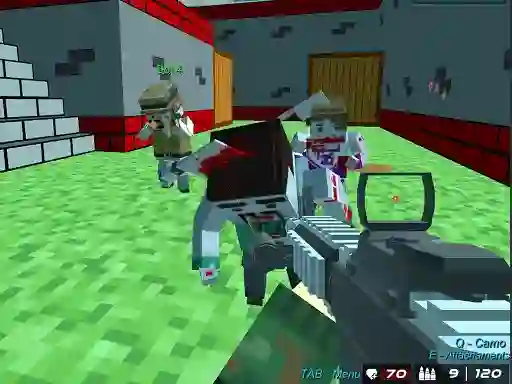 Jwèt Blocky Wars Advanced Combat Swat sou entènèt