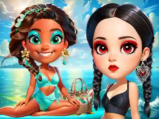 Jwèt Wave Chic Ocean Fashion Frenzy sou entènèt