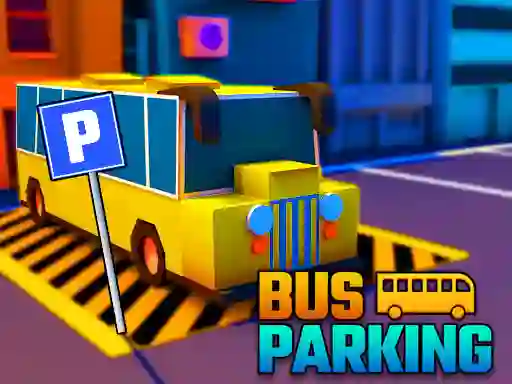 Jwèt Bus Parking City 3d sou entènèt