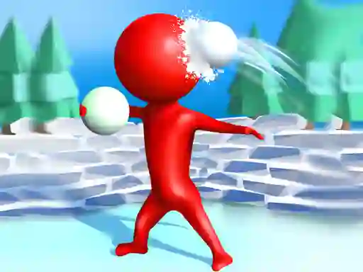 Jwèt StickMan Snow Fight sou entènèt