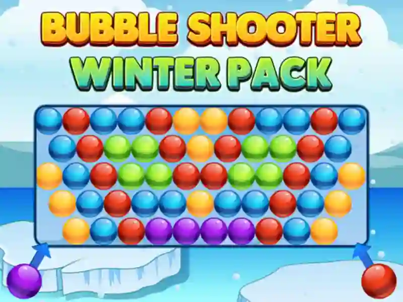 Jwèt Bubble Shooter Winter Pack sou entènèt