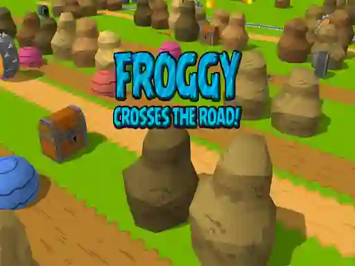 Jwèt Froggy Crosses The Road! sou entènèt