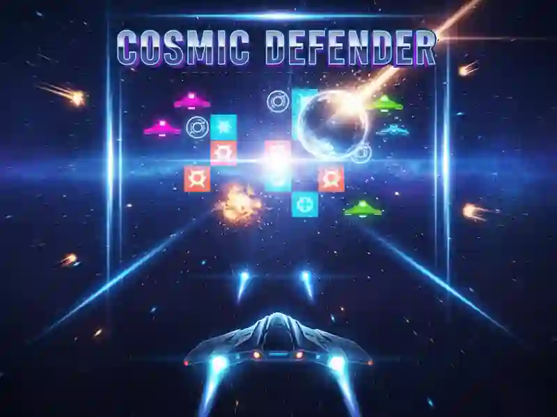 Jwèt Cosmic Defender sou entènèt