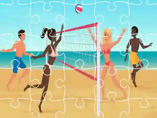 Jwèt Beach Volleyball Jigsaw sou entènèt