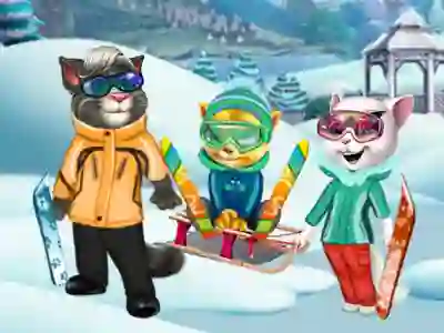 Jwèt Cats Winter Fun sou entènèt