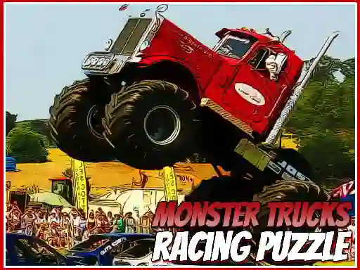 Jwèt Monster Trucks Racing Puzzle sou entènèt