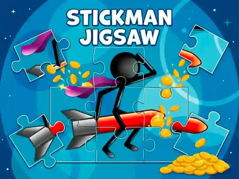 Jwèt Stickman Jigsaw sou entènèt