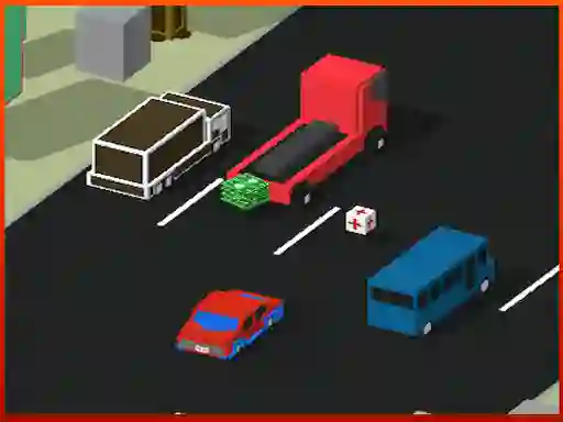 Jwèt Blocky Traffic Racer sou entènèt