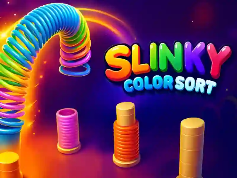 Jwèt Slinky Color Sort sou entènèt