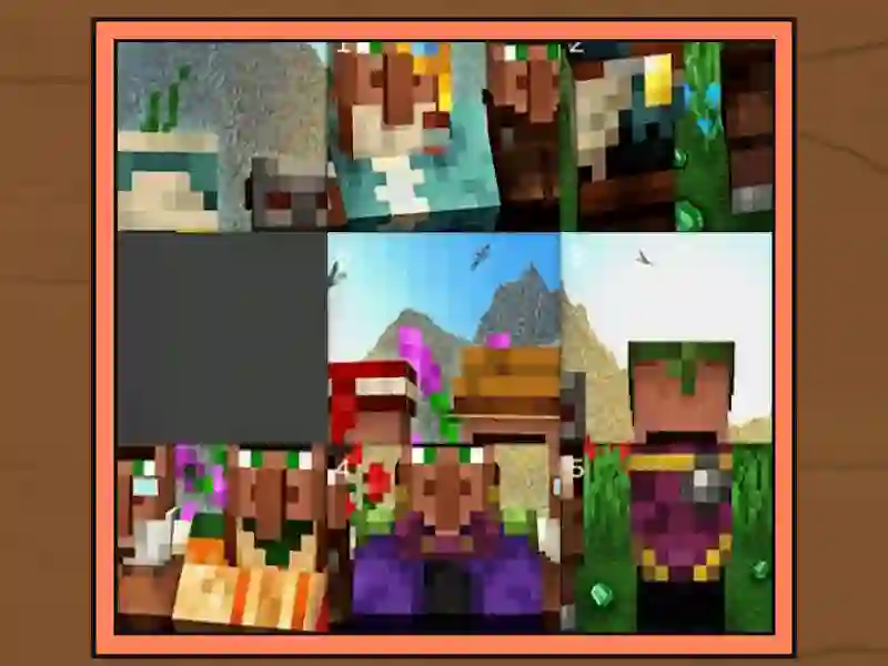 Jwèt Puzzle Minecraft sou entènèt