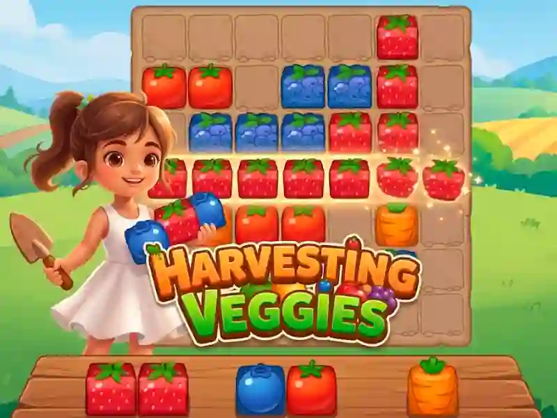 Jwèt Harvesting Veggies sou entènèt