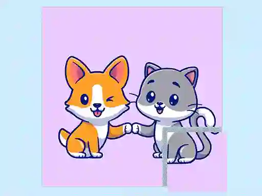 Jwèt Cats and Dogs Puzzle sou entènèt