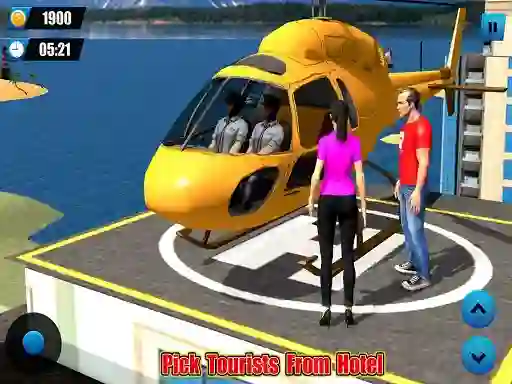 Jwèt Helicopter Taxi Tourist Transport sou entènèt