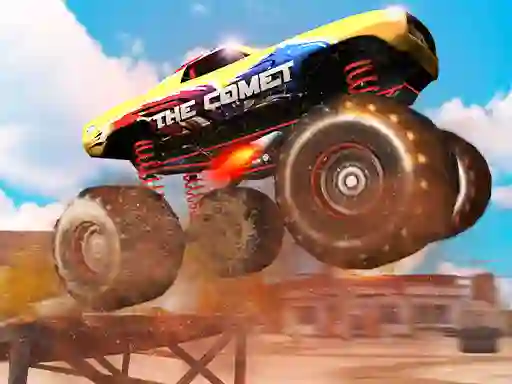 Jwèt Monster Truck Stunt Racing sou entènèt
