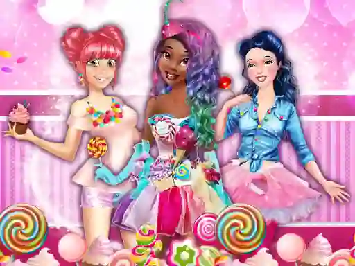 Jwèt Sweet Party With Princesses sou entènèt