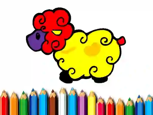 Jwèt Baby Sheep Coloring sou entènèt