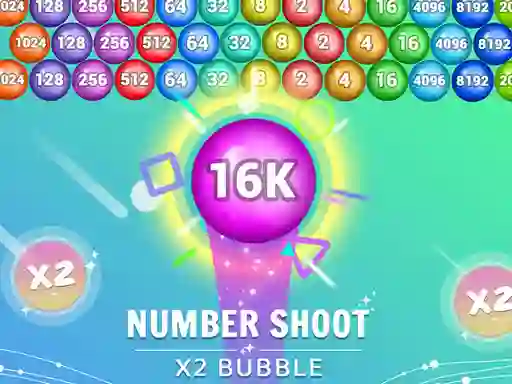 Jwèt Number Shoot x 2 bubble sou entènèt