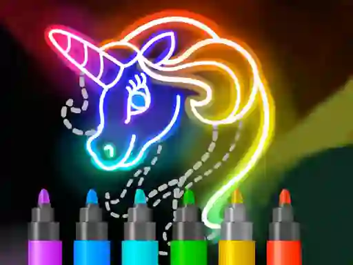 Jwèt Learn to Draw Glow Cartoon sou entènèt