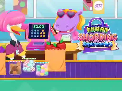 Jwèt Funny Shopping Supermarket sou entènèt