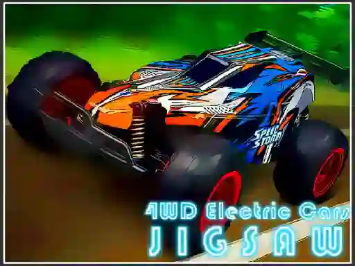 Jwèt 4WD Electric Cars Jigsaw sou entènèt