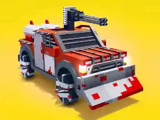 Jwèt Zombie Derby Blocky Roads sou entènèt