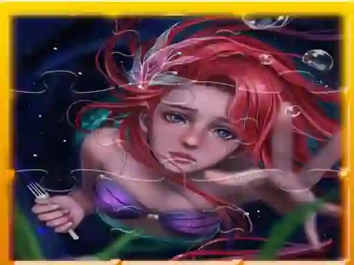 Jwèt Mermaid Ariel Princess Jigsaw Puzzle sou entènèt