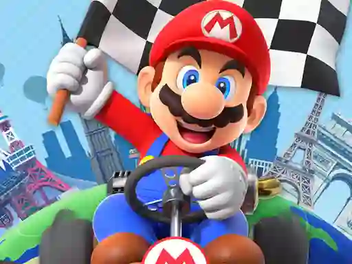Jwèt Mario Kart Race sou entènèt