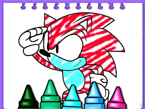 Jwèt Sonic Coloring Book sou entènèt