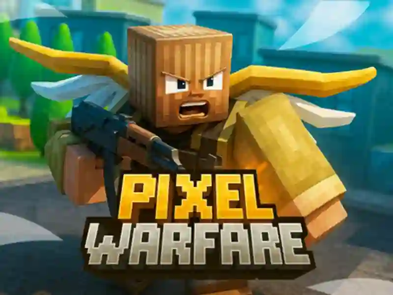 Jwèt Minecraft Pixel Warfare sou entènèt