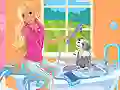 Jwèt Barbie Pet Wash sou entènèt