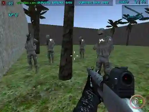 Jwèt Survival Wave Zombie Multiplayer sou entènèt