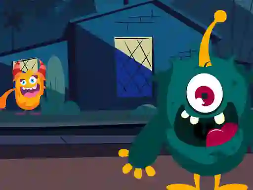 Jwèt Funny Monsters Jigsaw sou entènèt