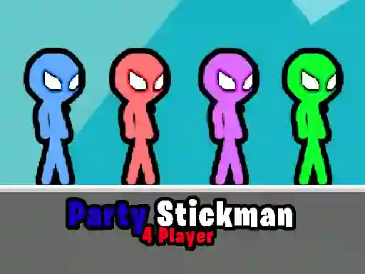 Jwèt Party Stickman 4 Player sou entènèt