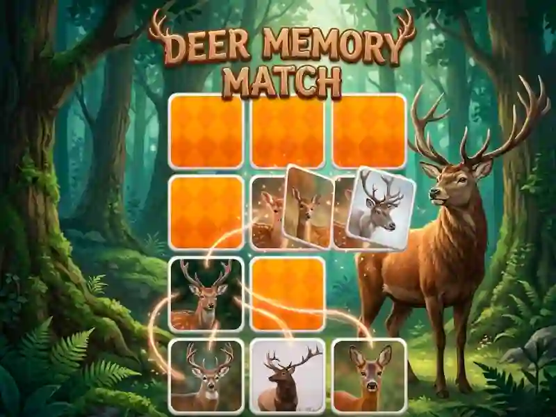 Jwèt Deer Memory Match sou entènèt