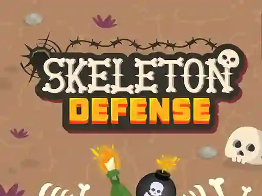 Jwèt Skeleton Defense sou entènèt