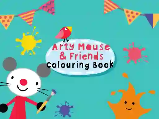 Jwèt Arty Mouse & Friends Coloring Book sou entènèt