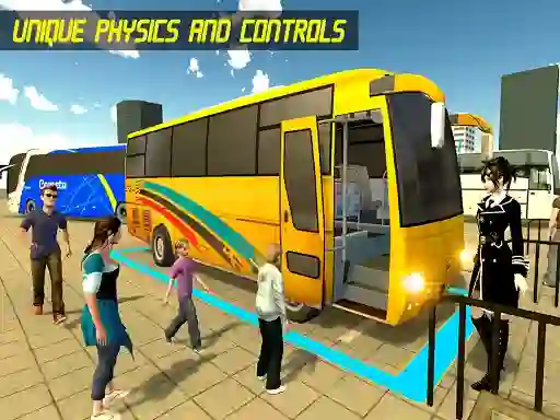 Jwèt Modern Bus Parking Advance Bus sou entènèt