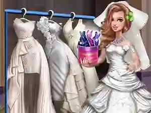 Jwèt Sery Wedding Dolly Dress Up sou entènèt
