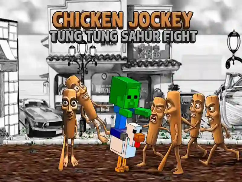 Jwèt Chicken Jockey Tung Tung Sahur Fight sou entènèt
