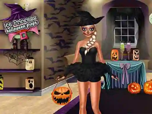 Jwèt Ice Princess Halloween Preps sou entènèt