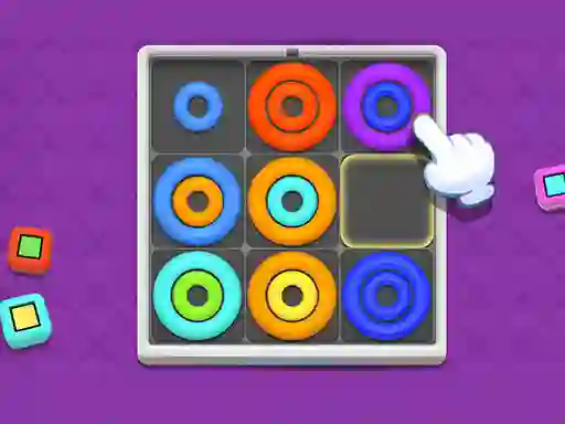 Jwèt Neon Circles & Color Sort sou entènèt