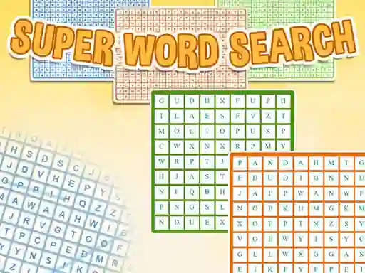Jwèt Super Word Search sou entènèt