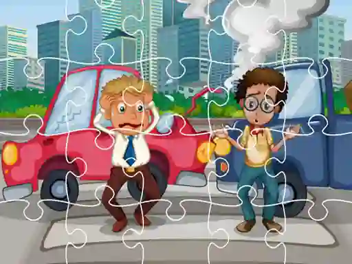 Jwèt Crash Car Jigsaw sou entènèt