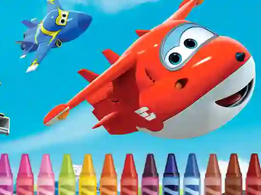 Jwèt Superwings Coloring sou entènèt