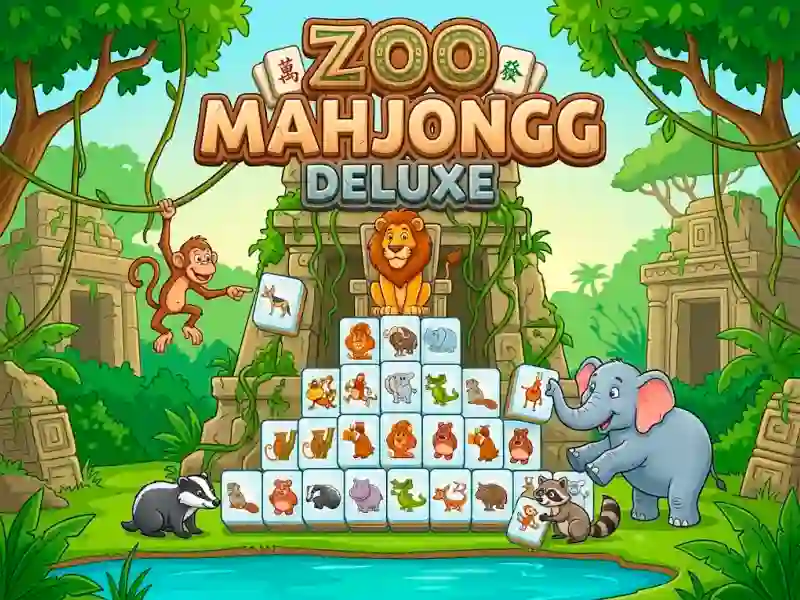 Jwèt Zoo Mahjongg Deluxe sou entènèt
