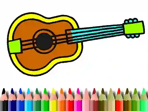 Jwèt Back To School: Music Instrument Coloring Book sou entènèt